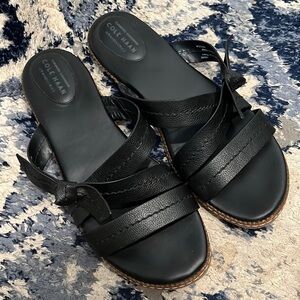 COLE HAAN grand series leather slide sandal